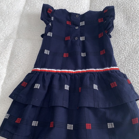 Tommy Hilfiger Navy Ruffle Sleeve Dress EUC 18M - Picture 8 of 14